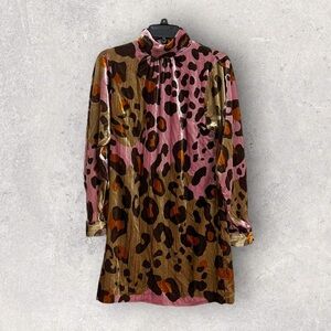 Anthropologie Eleanor velvet tunic dress